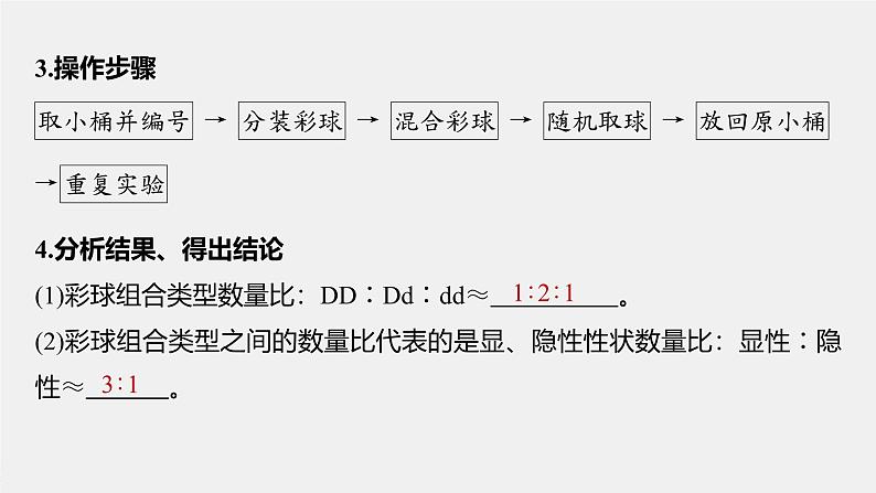 第1章　第1节　第2课时　对分离现象解释的模拟实验及验证第7页