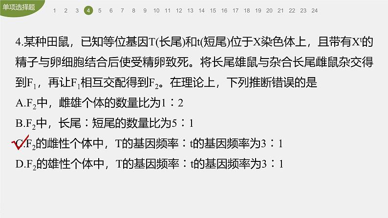 高中生物新教材同步必修第二册课件+讲义 第6章　章末检测试卷(六)08