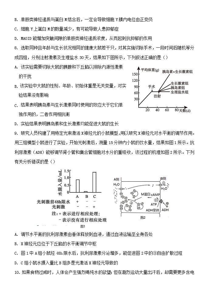 河北省保定市部分高中2023_2024学年高二生物上学期10月月考试题第3页