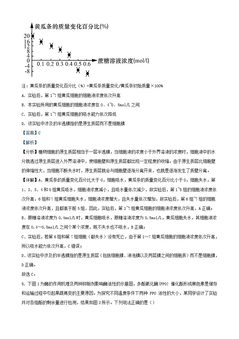 江苏省高邮市2023_2024学年高三生物上学期期初学情调研测试含解析第3页