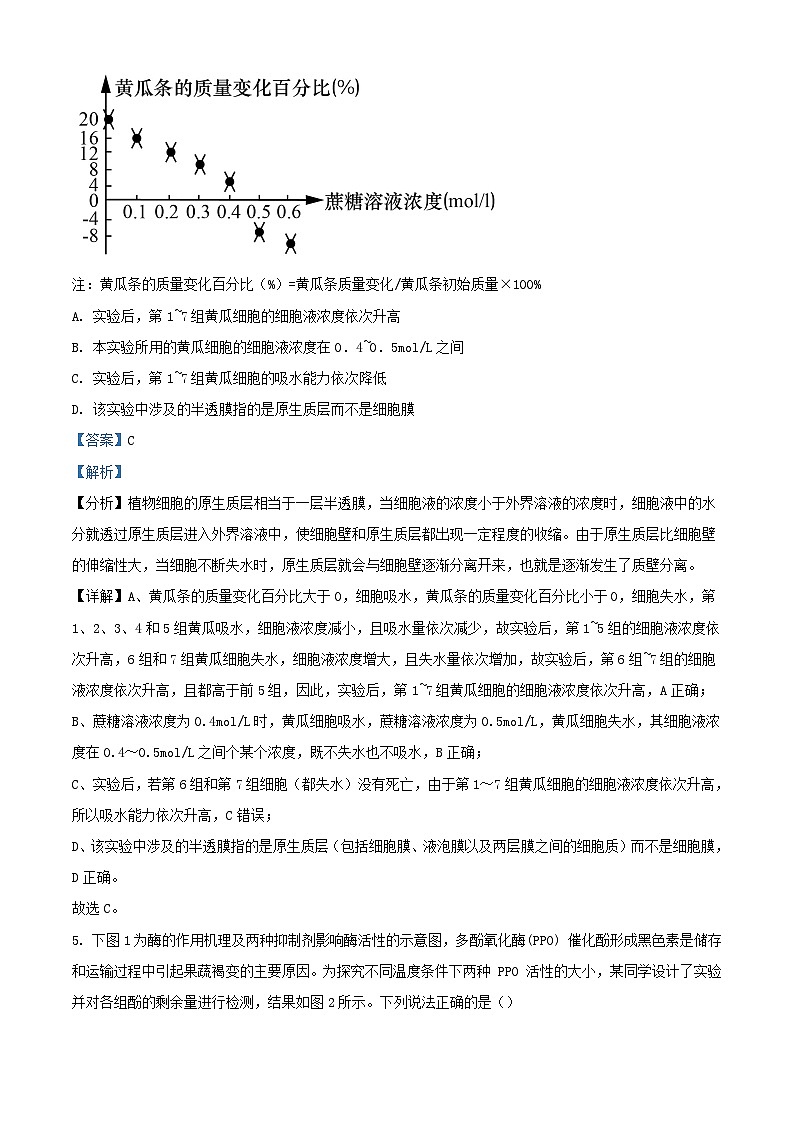 江苏省扬州市高邮市2023_2024学年高三生物上学期开学试题含解析第3页