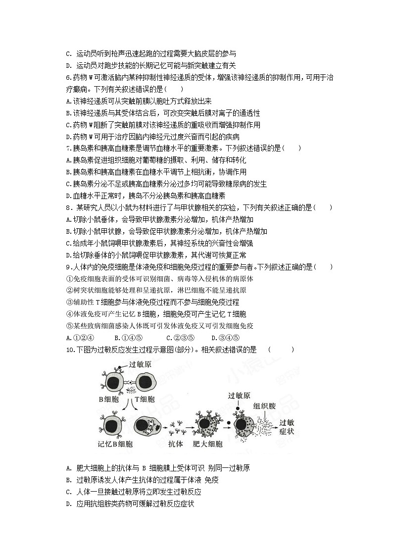 江苏省江阴长泾中学2024-2025学年高二上学期期中检测生物试题第2页