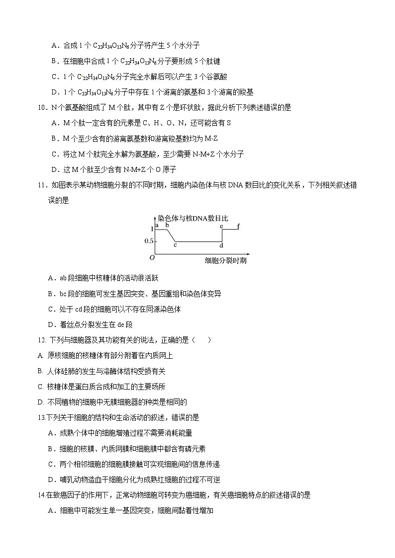 （原卷）武威高三生物3第3页