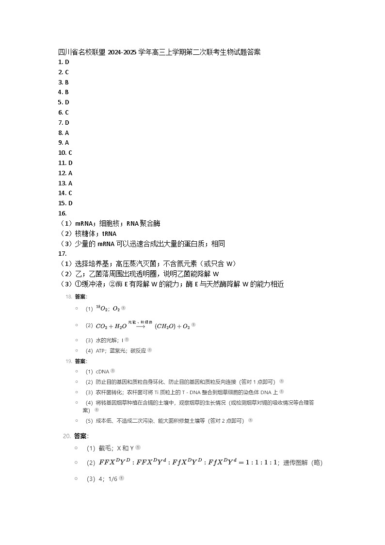 参考答案第1页