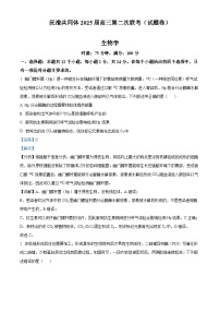 2025湖南省沅澧共同体高三上学期第二次联考生物试题含解析