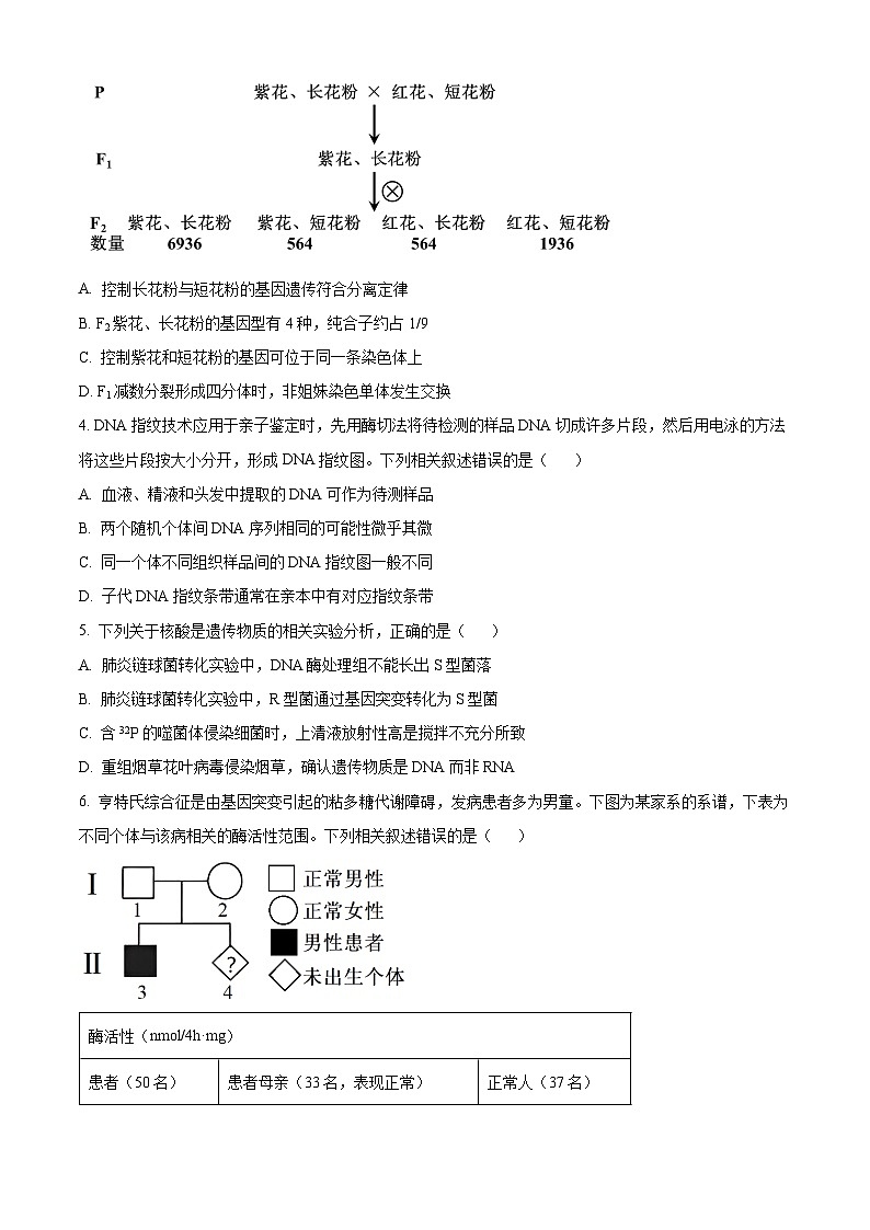 2025北京海淀区高三上学期11月期中考试生物试题含解析02