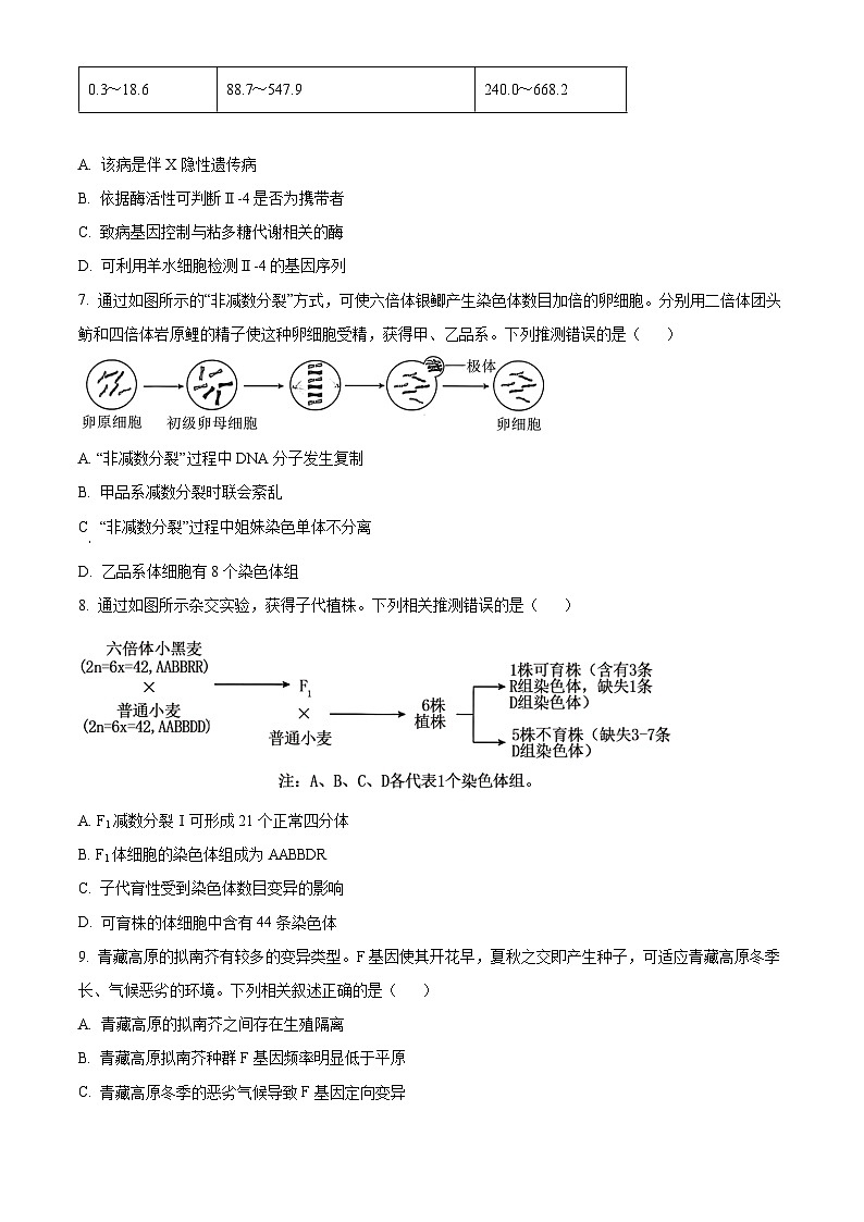 2025北京海淀区高三上学期11月期中考试生物试题含解析03