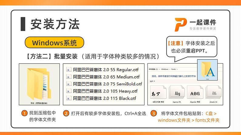 【一起课件】字体安装说明书第2页
