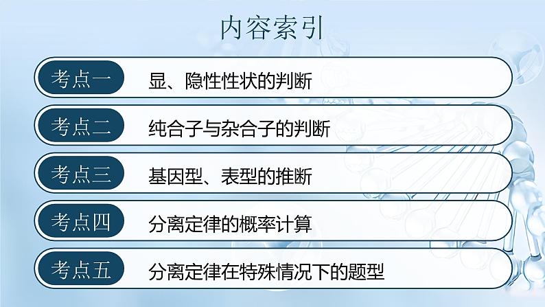 2025届高中生物一轮复习必修二第五课时《基因的分离定律（Ⅱ）》课件03