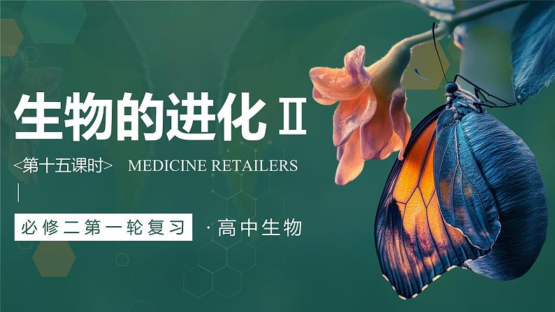 第十五课时《生物的进化Ⅱ》（课件版权归属“一起课件”，只供个人使用，请勿私自传播，违者必究）第1页