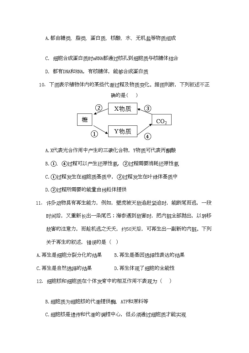 2022年四川省彭州11高二生物10月月考旧人教版会员独享第3页