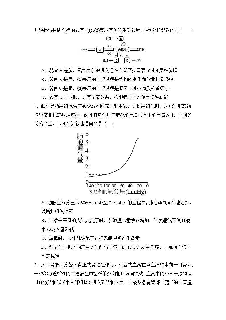 2024年上学期高二年级第1次月考生物试题第2页
