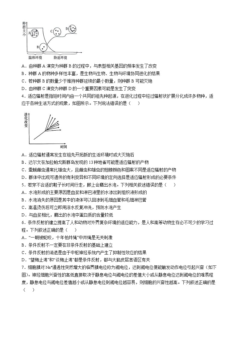 2025武汉部分重点中学高二上学期期中联考生物试题含答案第2页