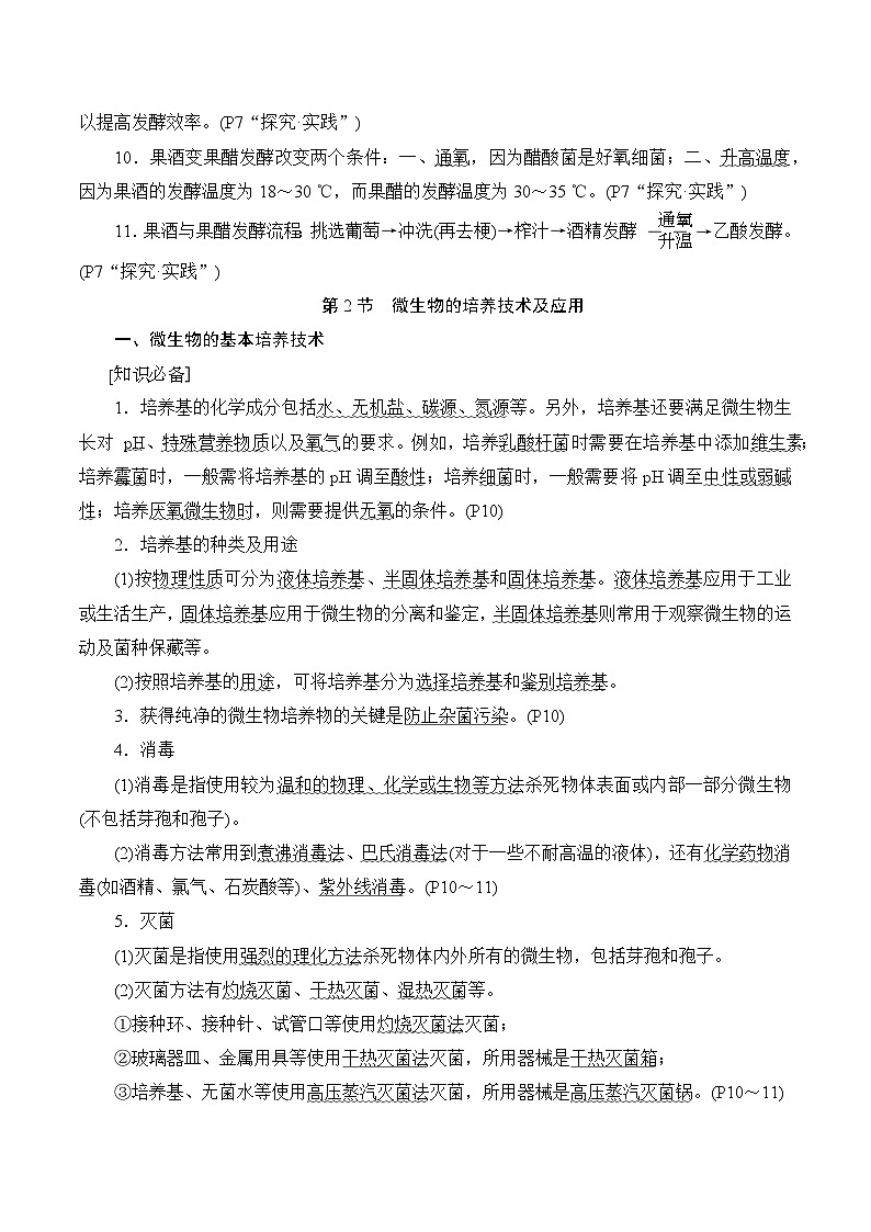 人教版（2019）高中生物选择性必修3 生物技术与工程 知识点考点复习提纲第2页