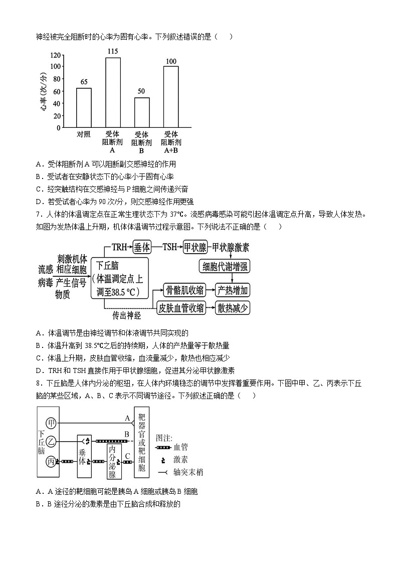 四川省南充市嘉陵区四川省南充市嘉陵第一中学2024-2025学年高二上学期11月期中生物试题第3页
