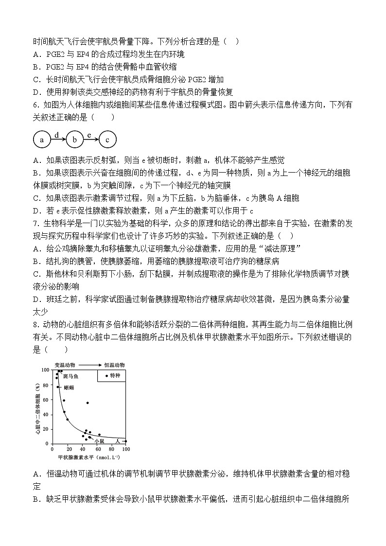 江西省宜春市丰城市江西省丰城中学2024-2025学年高二上学期11月期中生物试题02