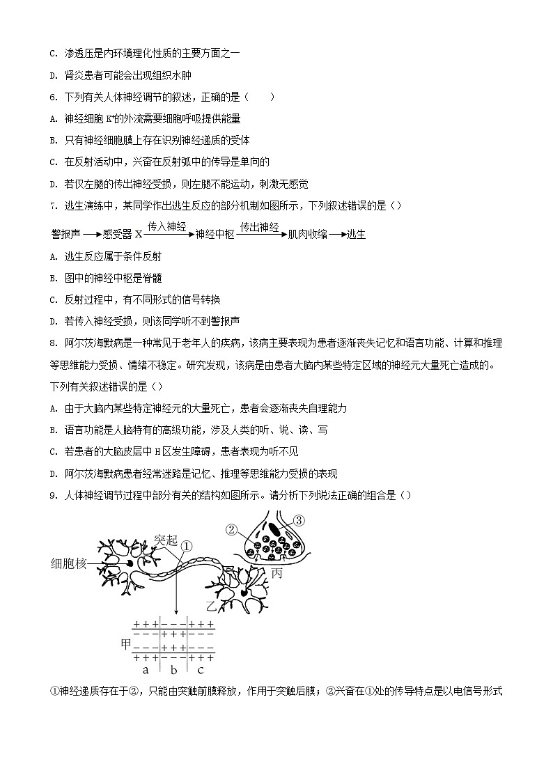 黑龙江省齐齐哈尔市2023_2024学年高二生物上学期10月期中试题第2页