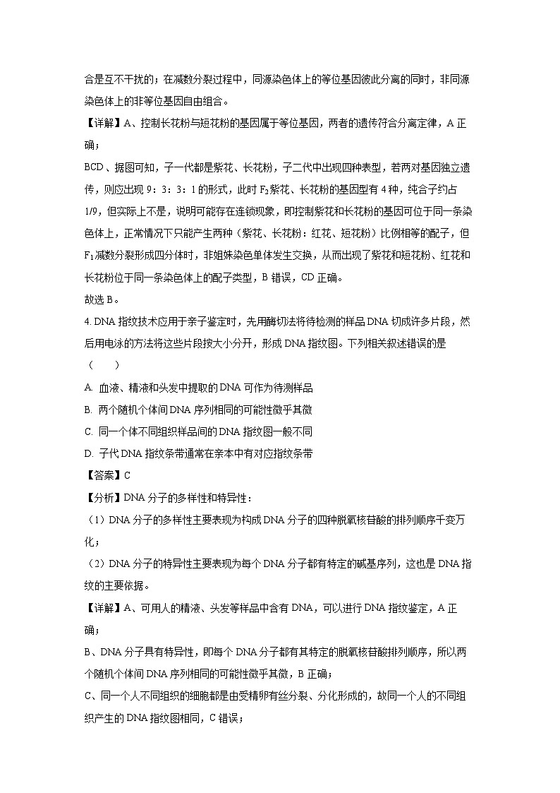北京市海淀区2024-2025学年高三上学期11月期中考试生物试卷（解析版）第3页