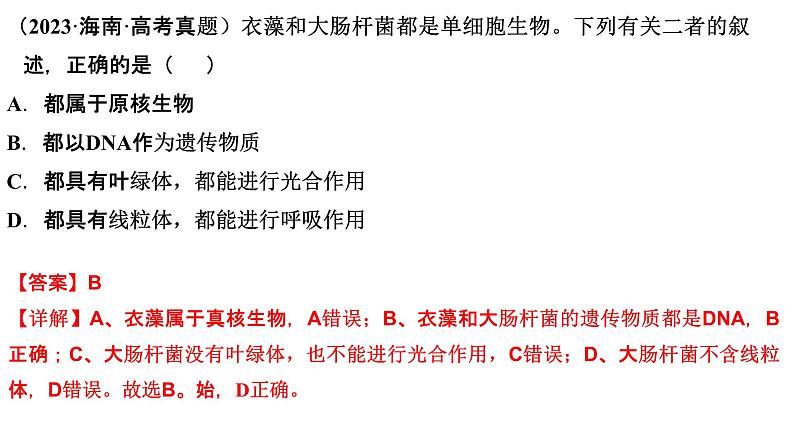 2025届高三生物一轮复习课件细胞的多样性和统一性第2页