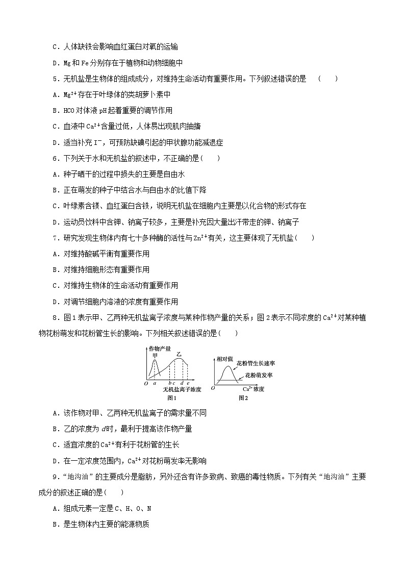 甘肃省武威市民勤县第一中学2024-2025学年高三上学期11月期中生物试题02