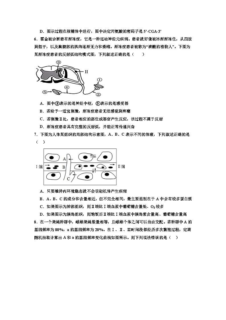 丰城中学2024-2025学年上学期高一期中考试生物试卷（创新班）第3页