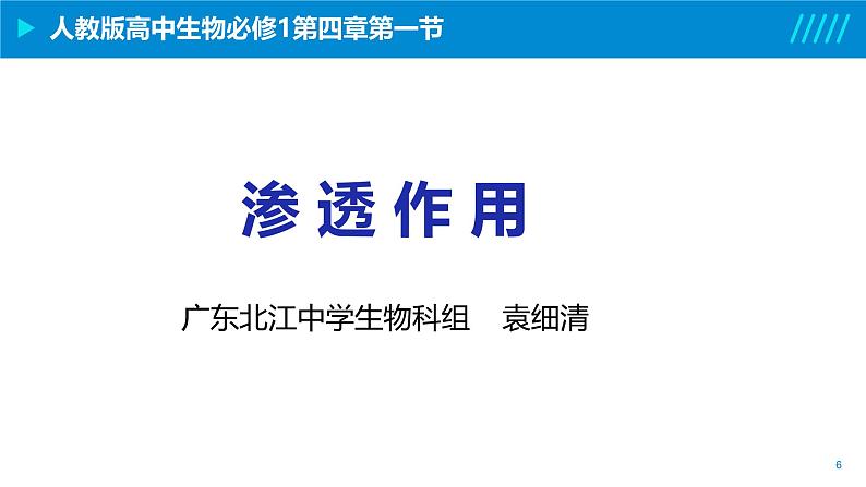 2024-2025人教版(2019)生物必修1《分子与细胞》课件PPT4 细胞的物质输入和输出-4.1被动运输第6页