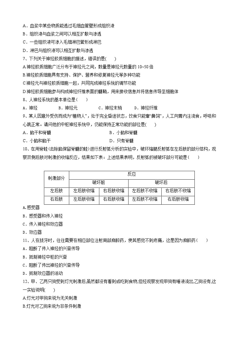 （原卷）附中高二生物第2页