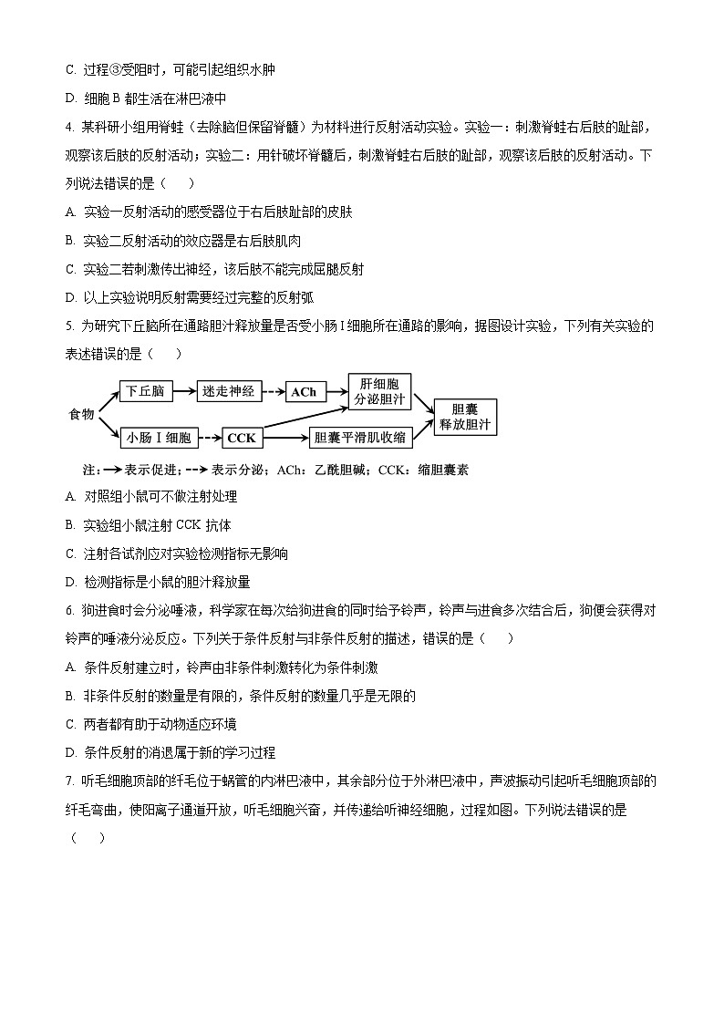 2025菏泽高二上学期期中考试生物（B卷）含解析第2页