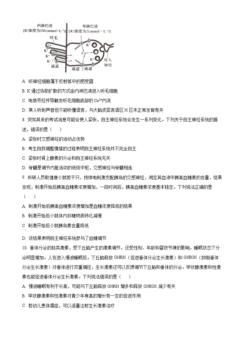 2025菏泽高二上学期期中考试生物（B卷）含解析第3页