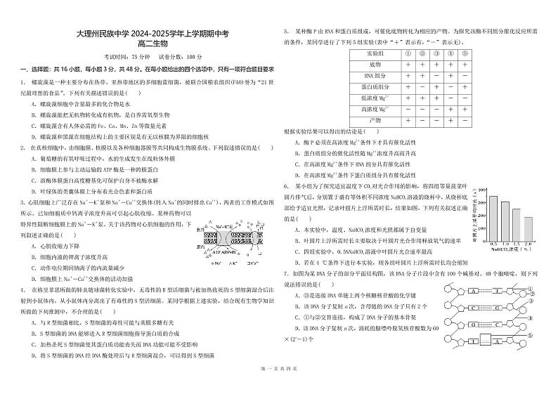 生物试卷第1页