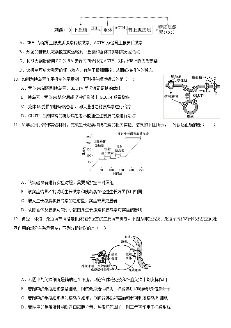 23级高二上期期中考试生物试题第3页