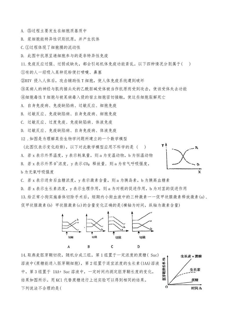 天津市和平区天津市第五十五中学2024～2025学年高二(上)期中生物试卷(含答案)第3页