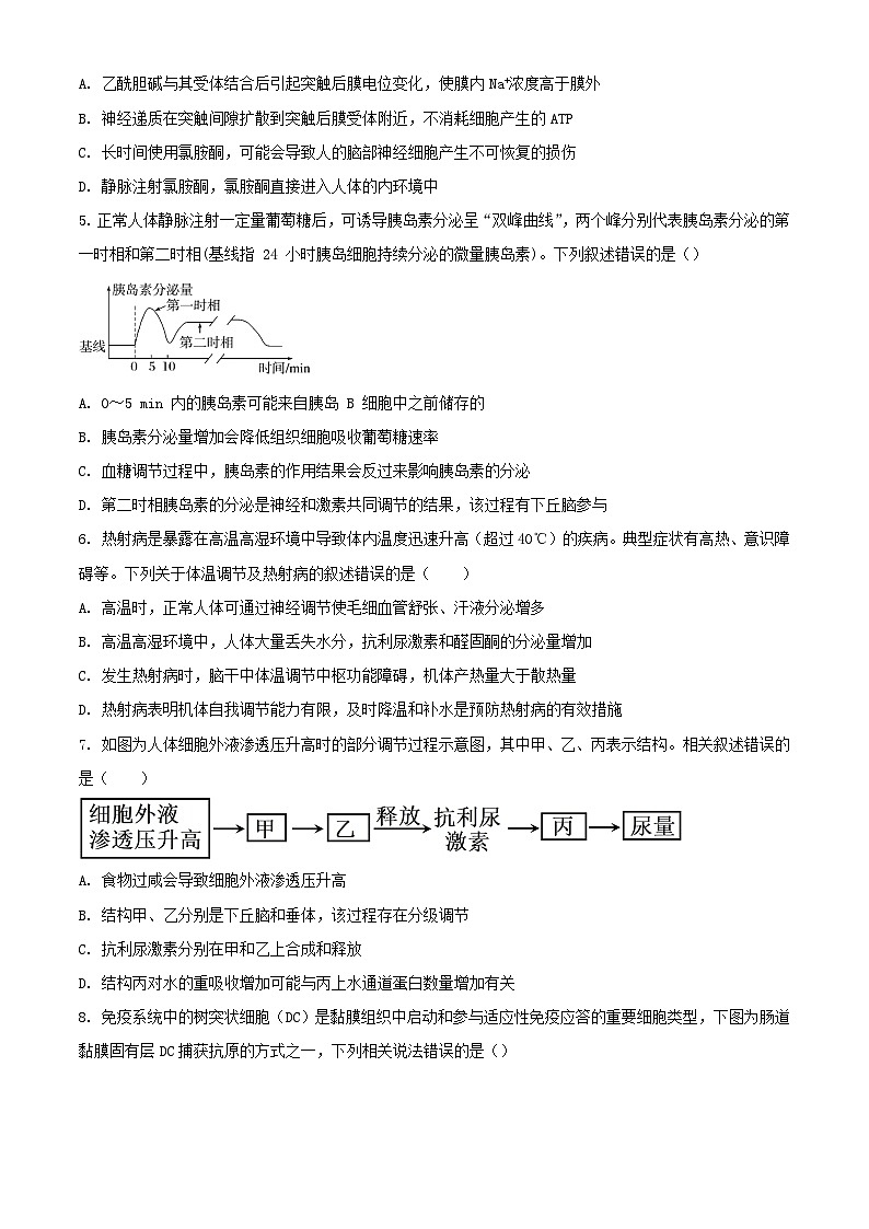江苏省连云港市赣榆区2023_2024学年高二生物上学期11月期中试题含解析第2页