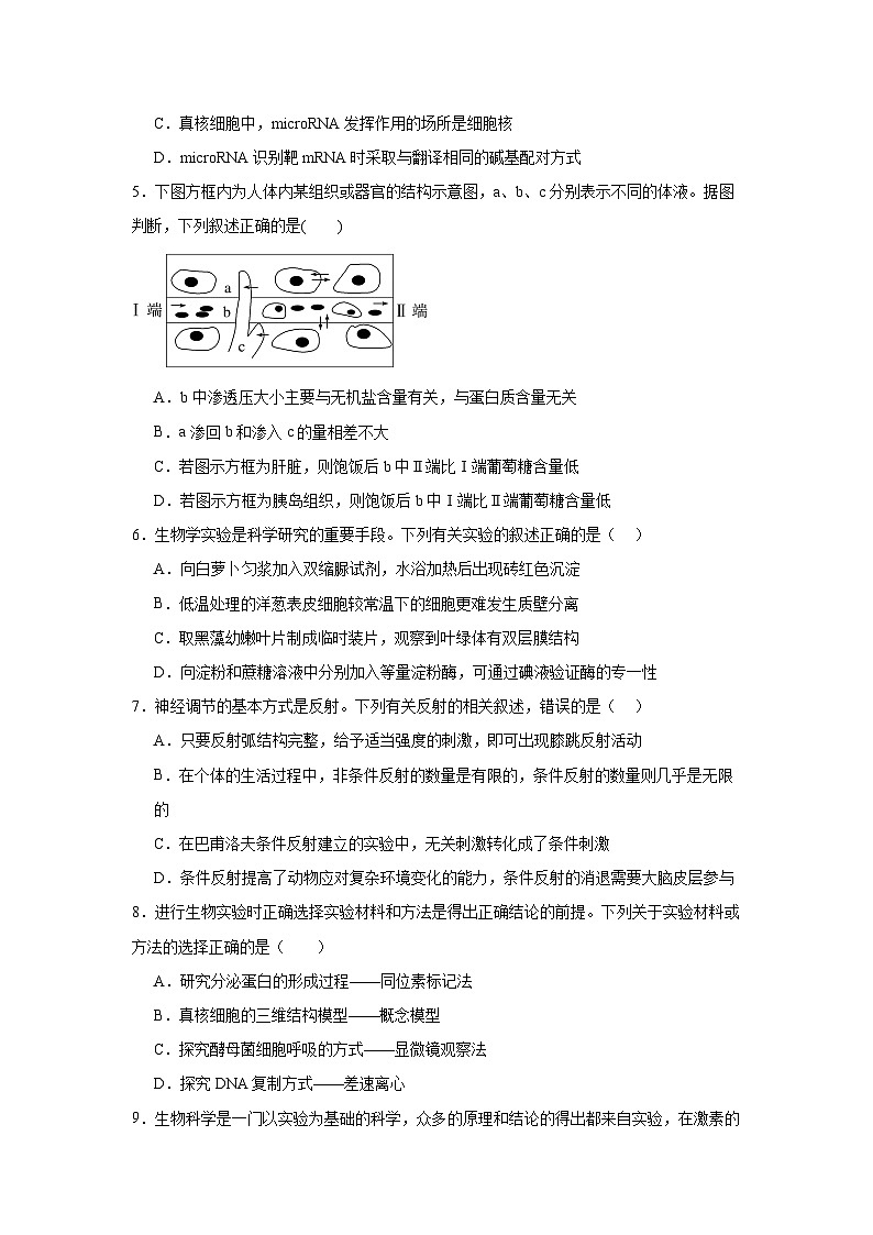 湖南省常德市汉寿县汉寿县第一中学2024-2025学年高二上学期11月期中生物试题第3页