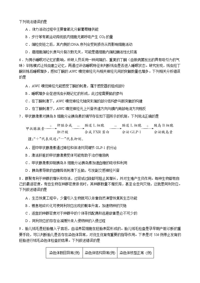 【广东卷】广东省2025届高中毕业班调研考试（高研一调模拟卷）（广东高考研究会）生物试卷第3页