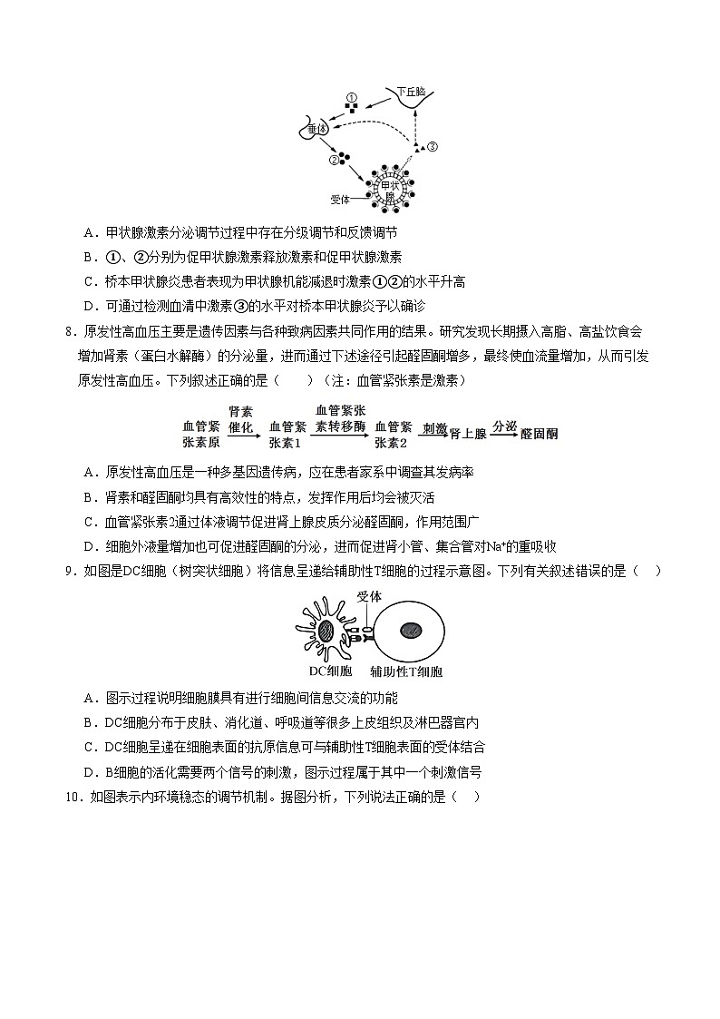 高二生物第三次月考卷01【测试范围：人教版2019选择性必修1全册、选择性必修2前2章】（考试版A4）第3页