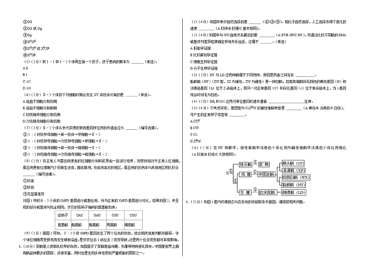 高二生物第三次月考卷（考试版A3）（上海专用）第2页