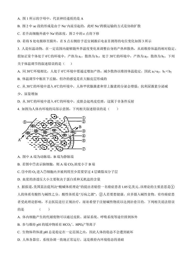 河南省安阳市林州市第一中学2024-2025学年高二上学期11月期中生物试题及答案第2页