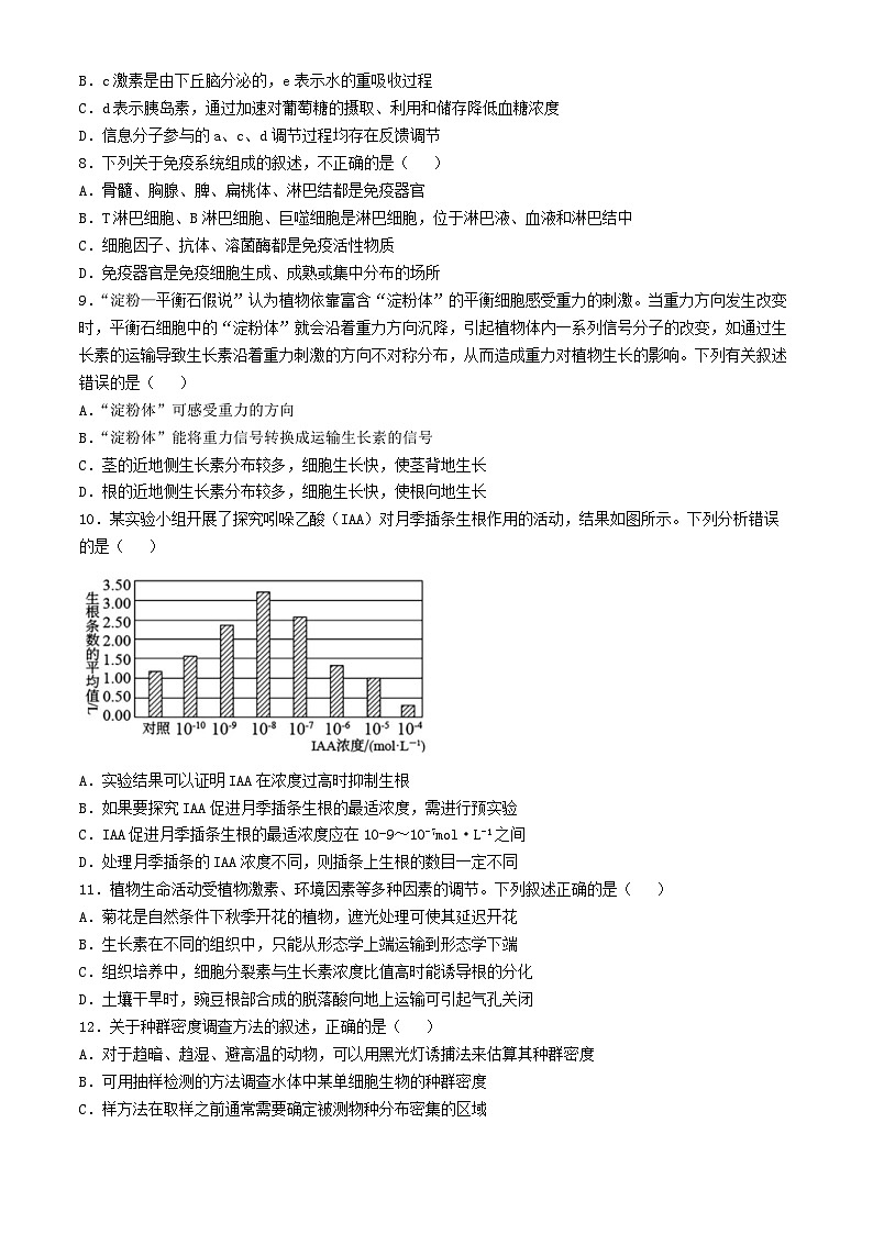江西省南昌市东湖区南昌市第二中学2024-2025学年高二上学期11月月考生物试题第3页