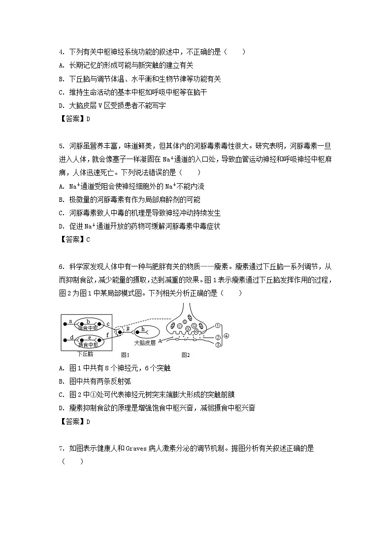 2022-2023学年江苏省盐城响水高二上学期生物期末考试题第2页