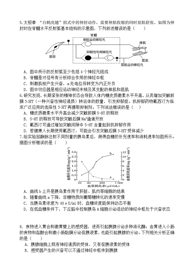 广东省广州外国语、广大附中、铁一中学等三校2024-2025学年高二上学期期中联考生物试题第2页