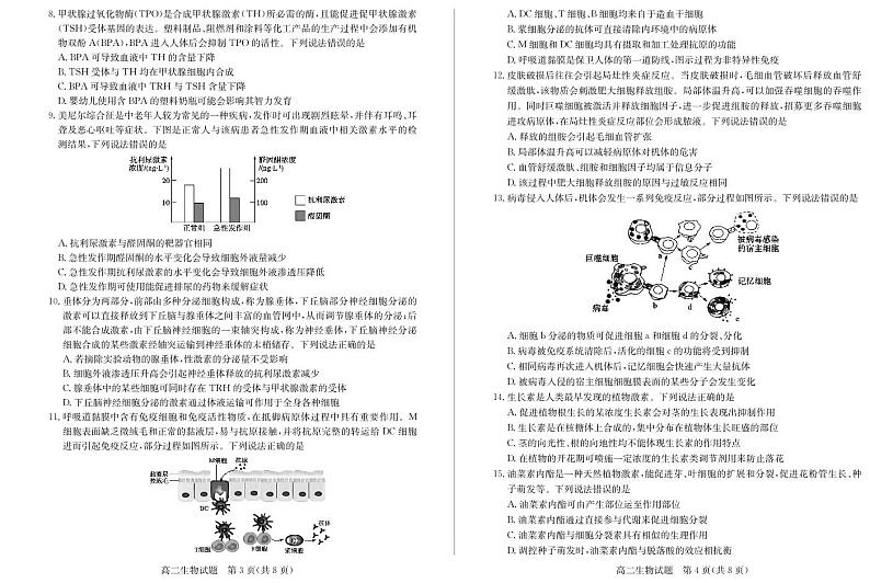 （教研室提供）山东省德州市2024-2025学年高二上学期期中考试生物试题.第2页