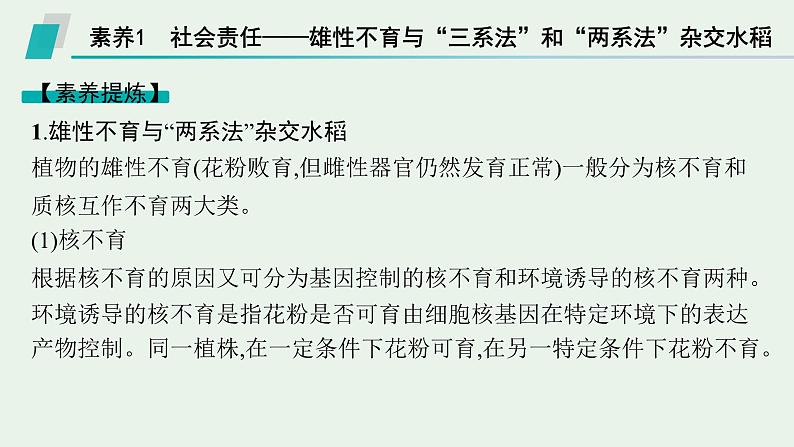 2025届生物高考  二轮复习  遗传的分子基础、变异与进化  素养整合_诠释应用 课件第2页