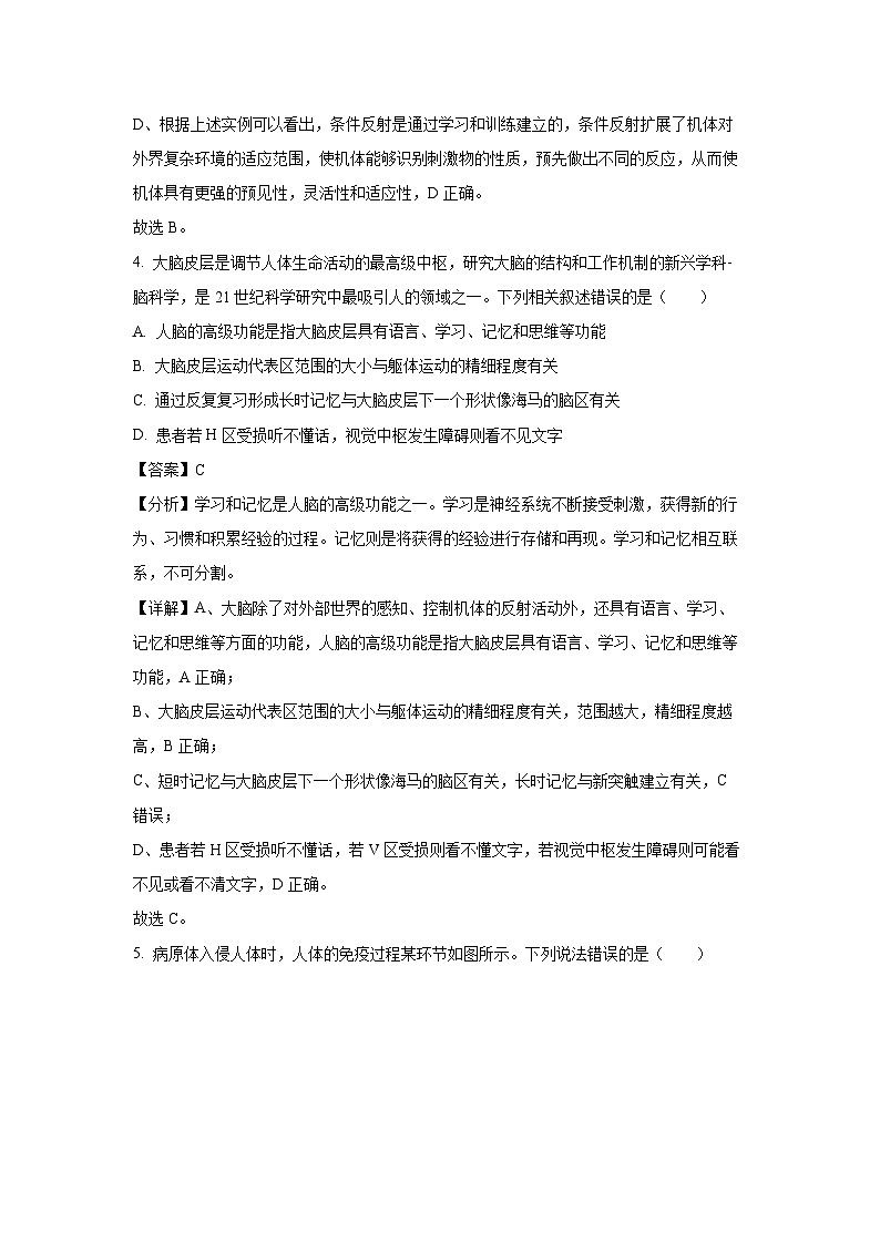 2024~2025学年广东省佛山市S6高质量发展联盟高二(上)期中联考生物试卷(解析版)第3页