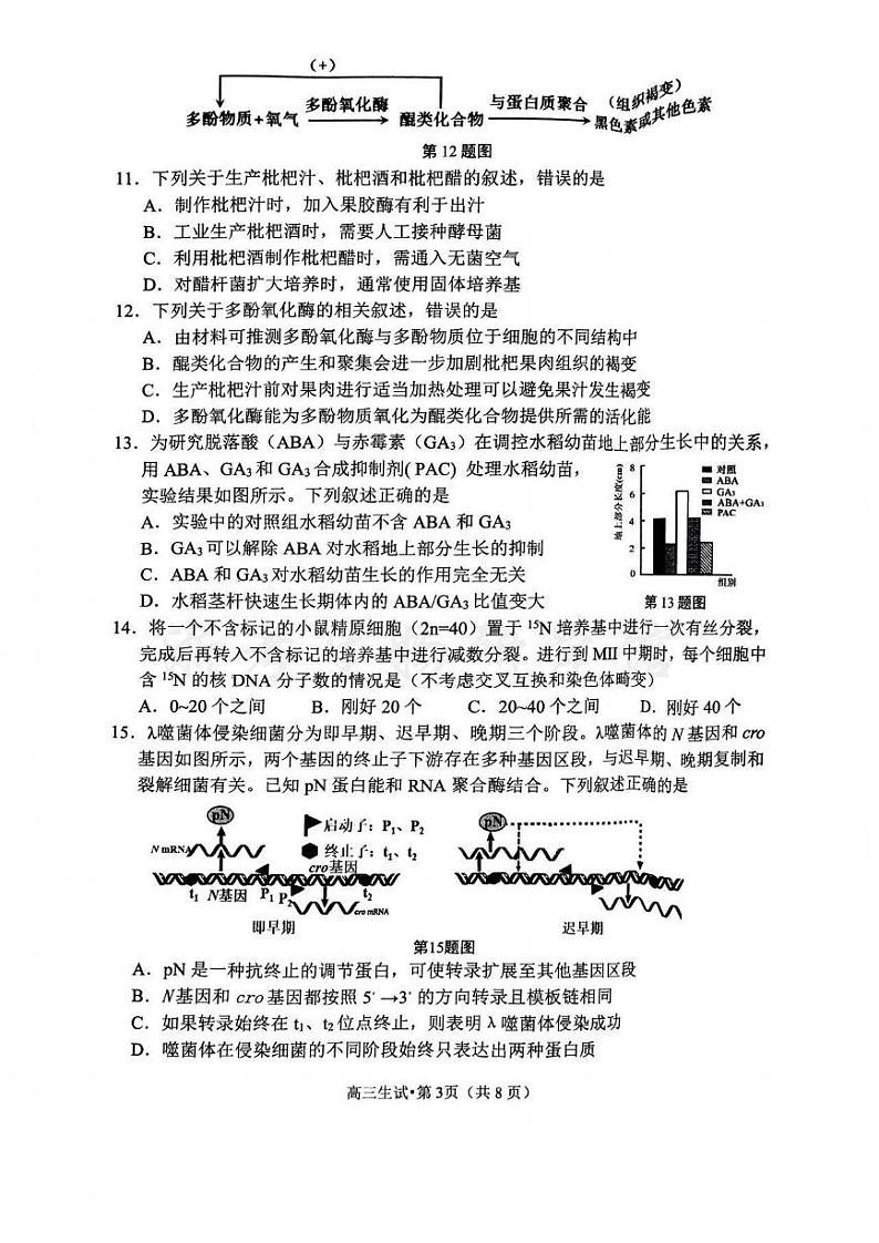 生物试卷第3页