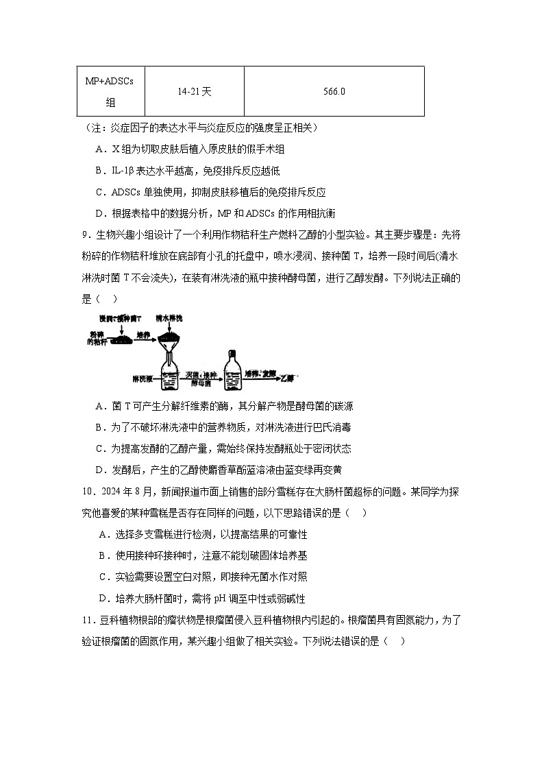 2025届四川省德阳市高三第一次诊断考试生物试题第3页