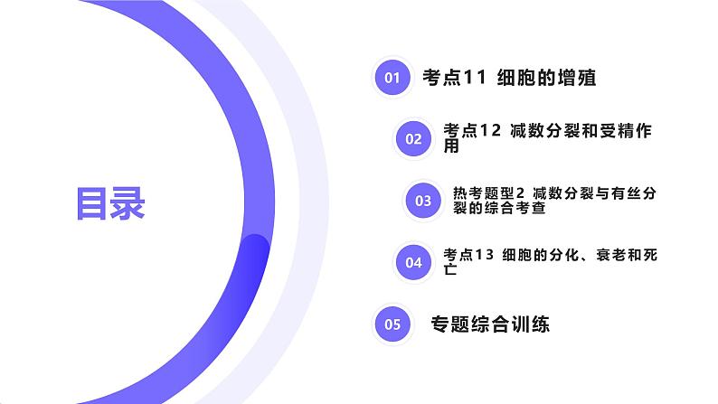 2025届高考生物基础练习专题四 细胞的生命历程课件第1页