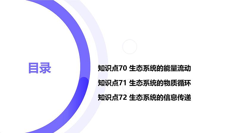 2025届高考生物基础练习第十章 第3节 生态系统的结构和功能课件第1页