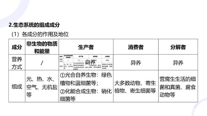 2025届高考生物基础练习第十章 第3节 生态系统的结构和功能课件第5页