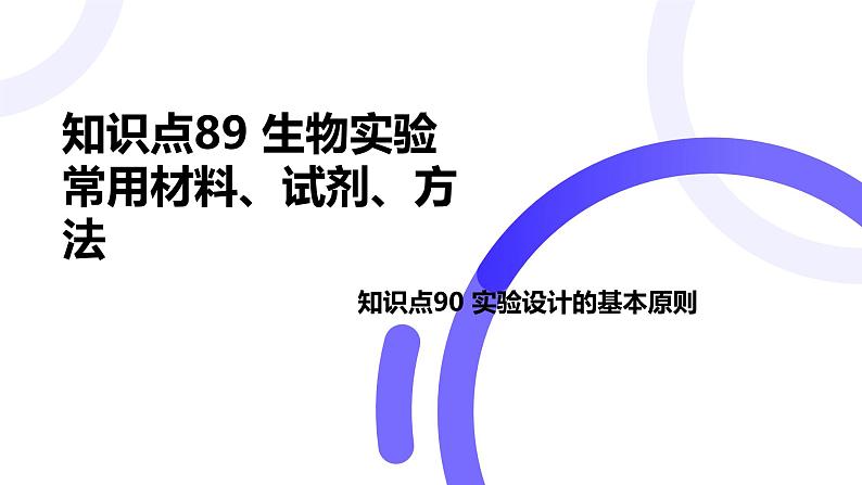 2025届高考生物基础练习第十二章 第1节 实验基础课件第1页